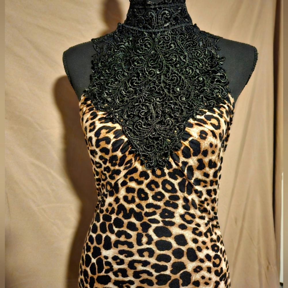 Body Shop cheetah print dress size Small